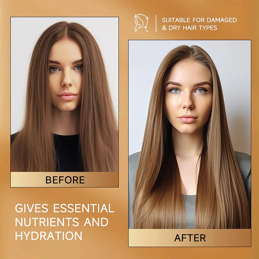 Collagen Hair Treatment 16.90 oz Deep Repair Conditioning Argan Oil Collagen Hair Mask Essence for Dry Damaged Hair
