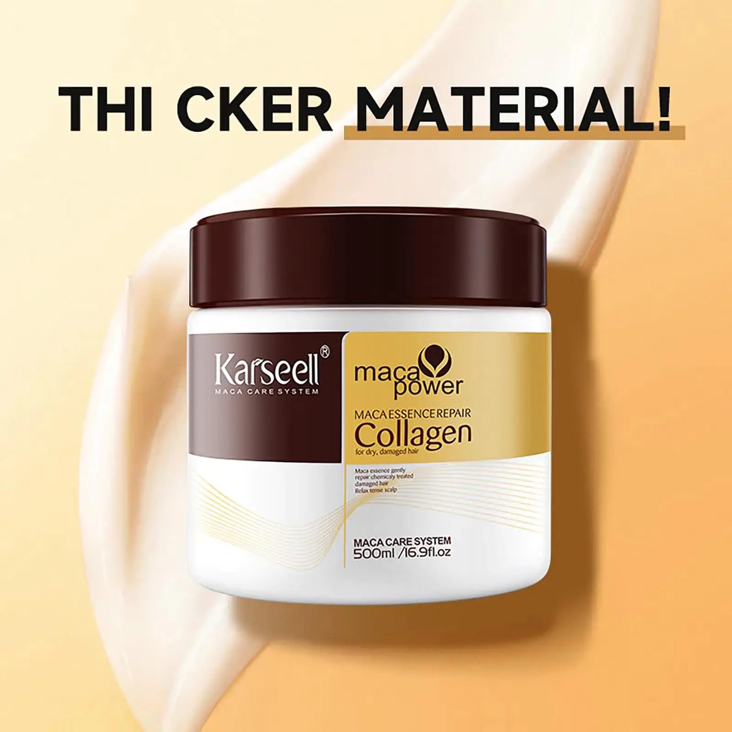 Collagen Hair Treatment 16.90 oz Deep Repair Conditioning Argan Oil Collagen Hair Mask Essence for Dry Damaged Hair