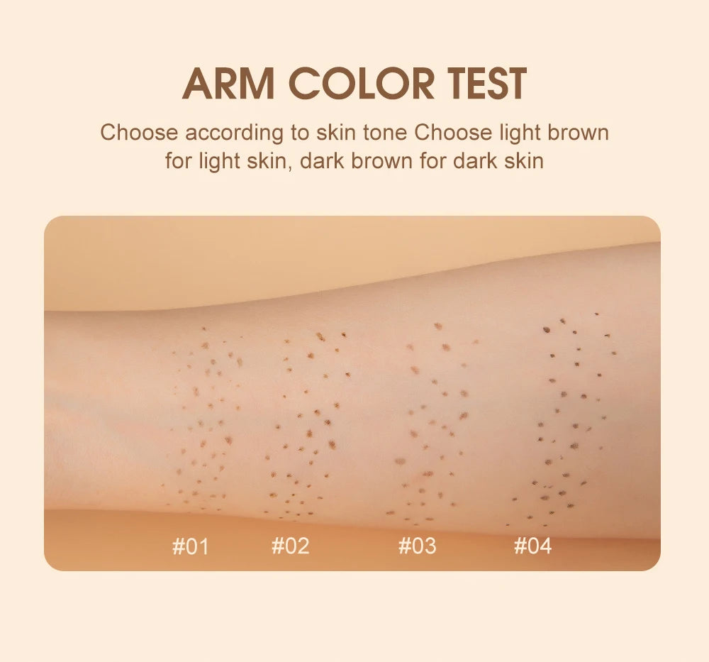Natural Lifelike Freckle Makeup Pen, Waterproof Long Lasting Quick Dry - Light Brown, Natural Coffee, Chestnut, Dark Brown