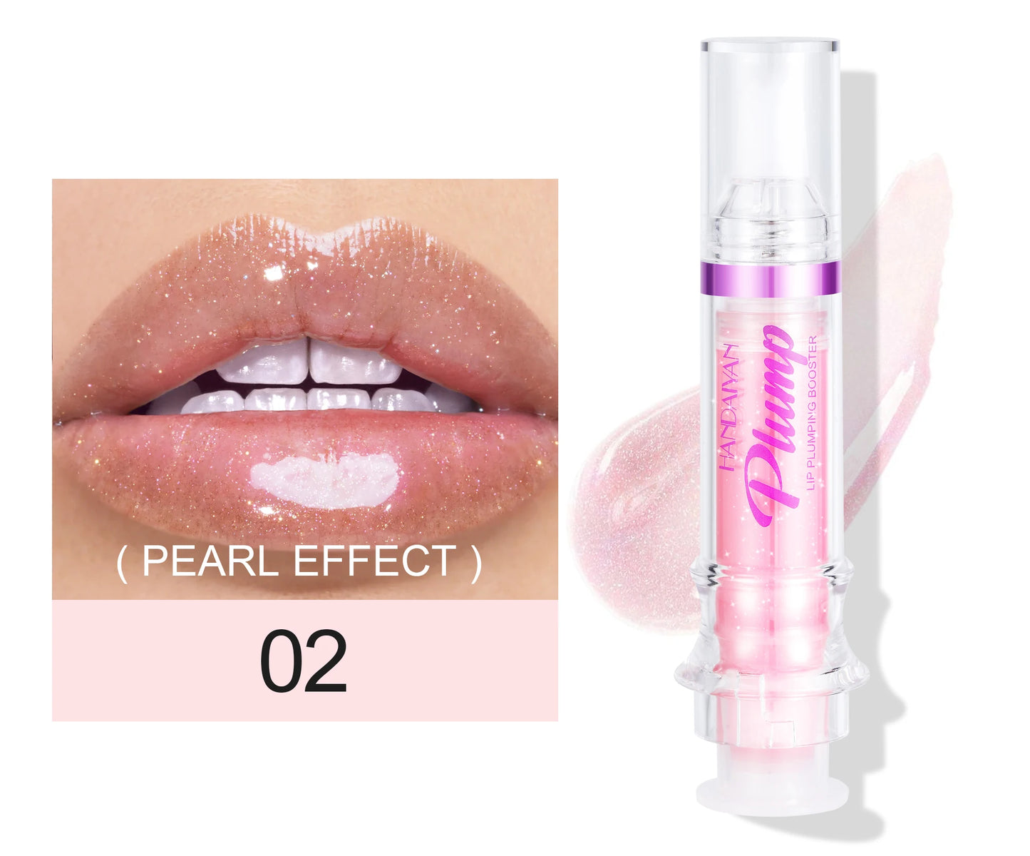 Natural Spicy Lip Plumping Booster Lip Plumping Oil,Ultra-Hydrating & Nourishing Plump and Pout Glossy Finish Fuller Lip Gloss