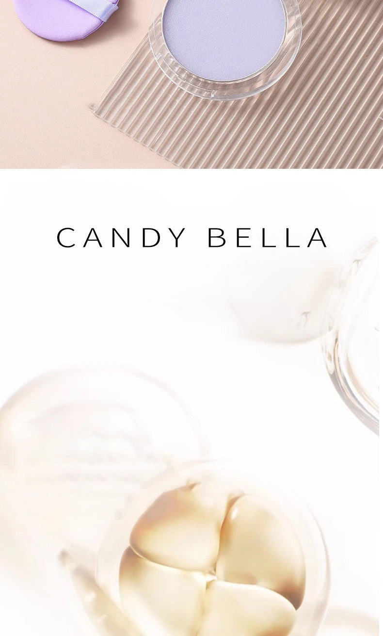 1PC Candy Bella Violet Setting Powder Skin-friendly Skin Natural Face Long Lasting Oil-controlling Contouring Powder Cosmetics
