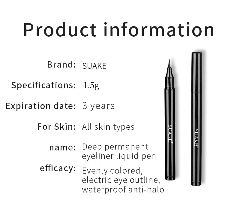 Eyes Makeup Liquid Eyeliner Waterproof Beauty Make Up Tool Quick Drying Eyeliner Not Blooming Eyeliner Pen
