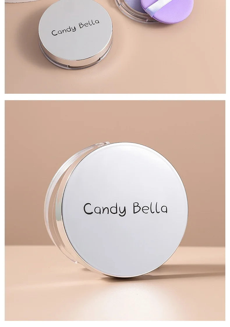 1PC Candy Bella Violet Setting Powder Skin-friendly Skin Natural Face Long Lasting Oil-controlling Contouring Powder Cosmetics