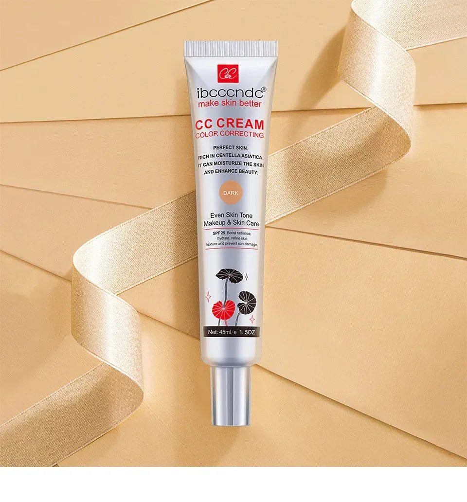 Ibcccndc Centella Asiatica CC Cream Invisible Pores Concealer Long-lasting Moisturizing Brightening Before Makeup Priming