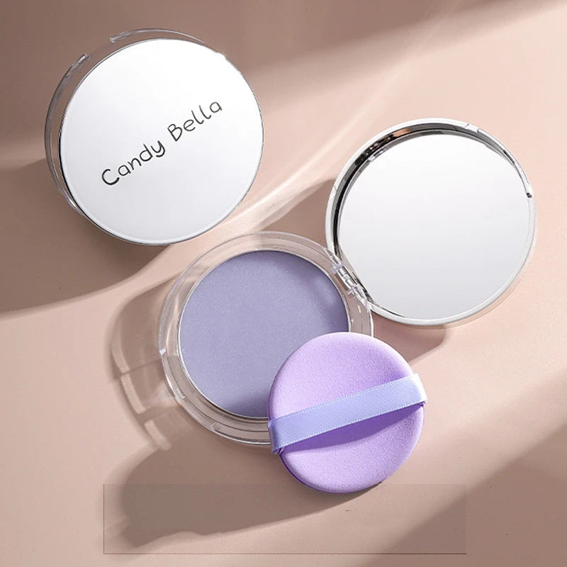 1PC Candy Bella Violet Setting Powder Skin-friendly Skin Natural Face Long Lasting Oil-controlling Contouring Powder Cosmetics