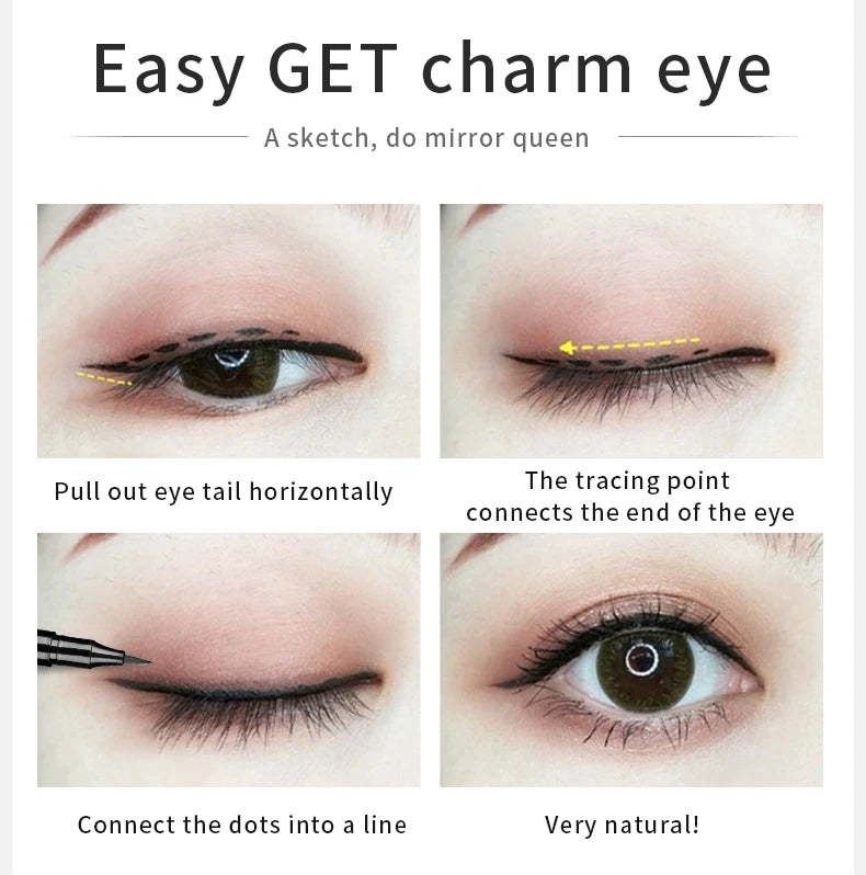 Eyes Makeup Liquid Eyeliner Waterproof Beauty Make Up Tool Quick Drying Eyeliner Not Blooming Eyeliner Pen