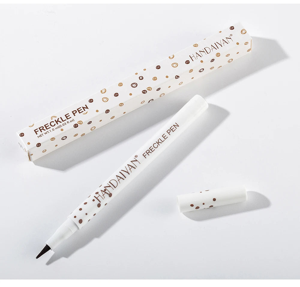 Natural Lifelike Freckle Makeup Pen, Waterproof Long Lasting Quick Dry - Light Brown, Natural Coffee, Chestnut, Dark Brown