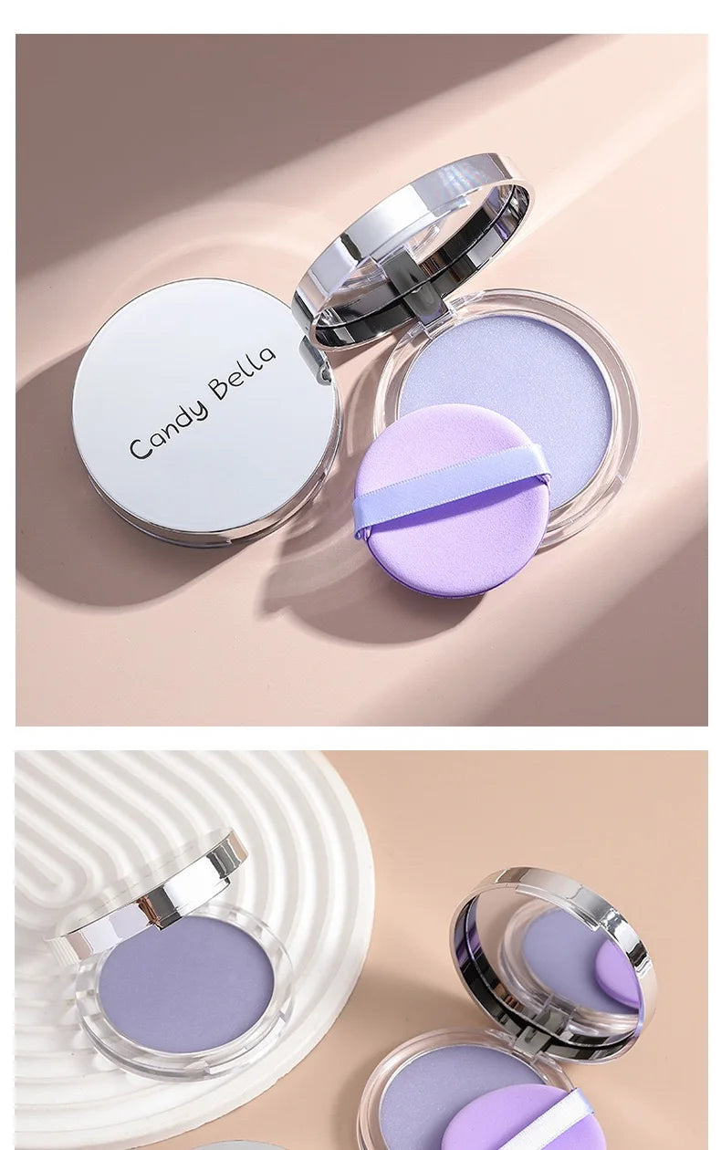 1PC Candy Bella Violet Setting Powder Skin-friendly Skin Natural Face Long Lasting Oil-controlling Contouring Powder Cosmetics
