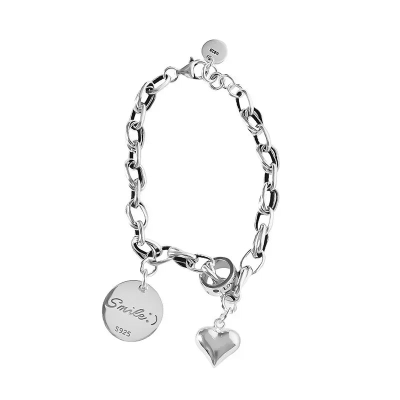New Silver love Adjustable Bracelet