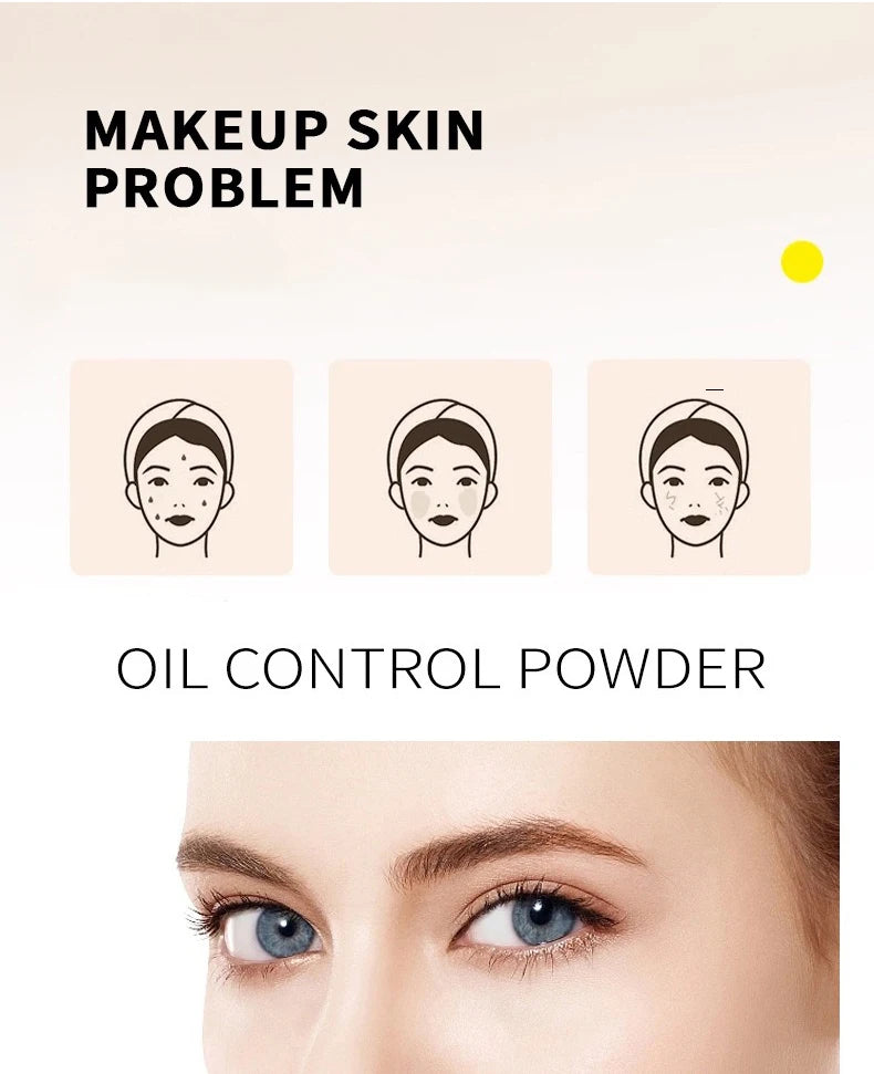 1PC Candy Bella Violet Setting Powder Skin-friendly Skin Natural Face Long Lasting Oil-controlling Contouring Powder Cosmetics