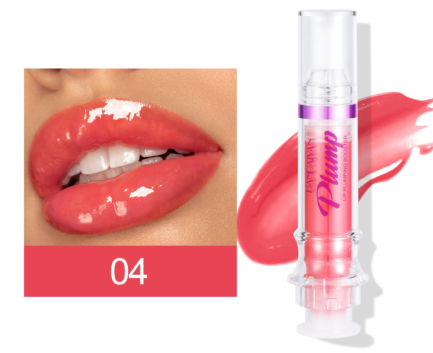 Natural Spicy Lip Plumping Booster Lip Plumping Oil,Ultra-Hydrating & Nourishing Plump and Pout Glossy Finish Fuller Lip Gloss