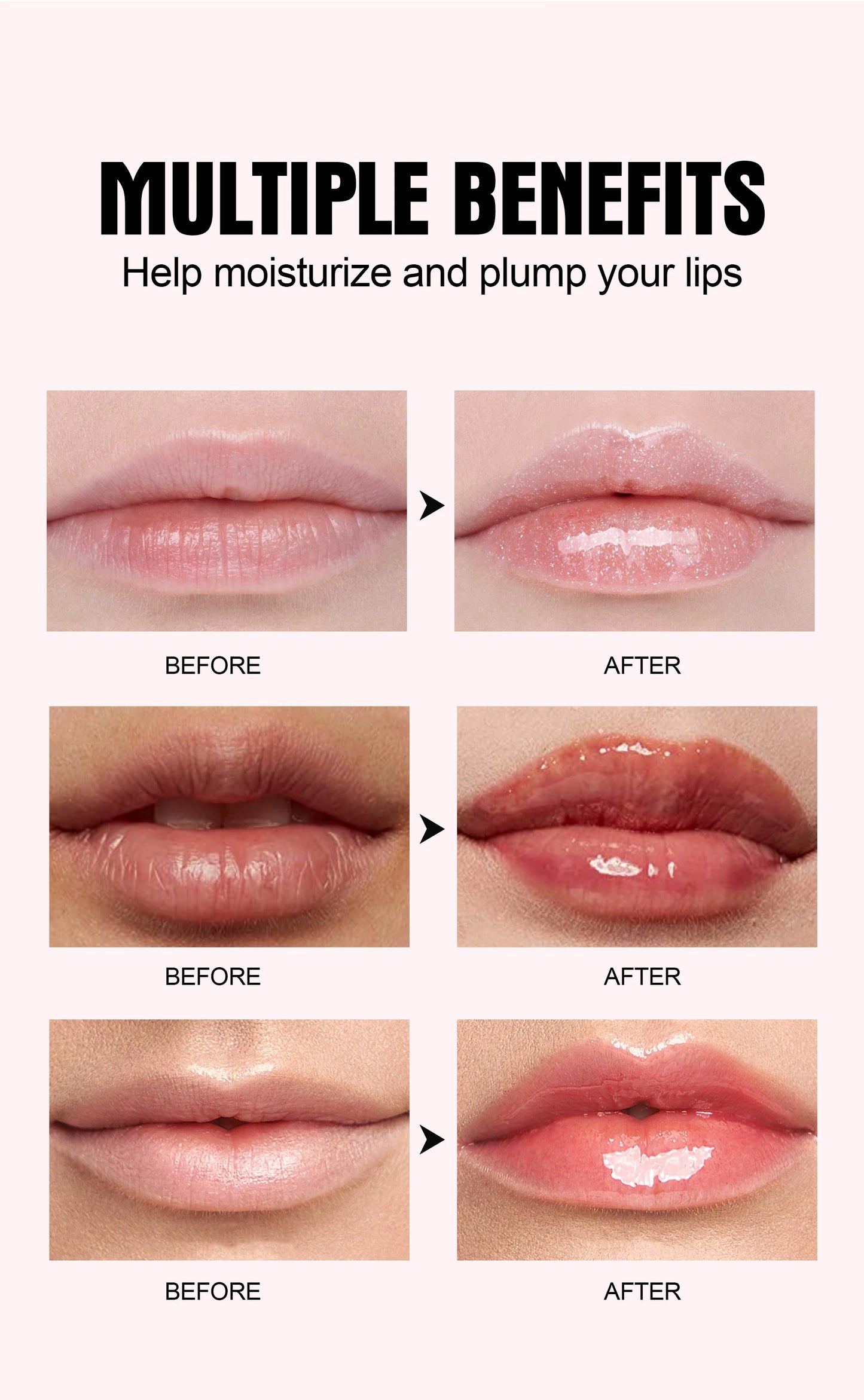 Natural Spicy Lip Plumping Booster Lip Plumping Oil,Ultra-Hydrating & Nourishing Plump and Pout Glossy Finish Fuller Lip Gloss