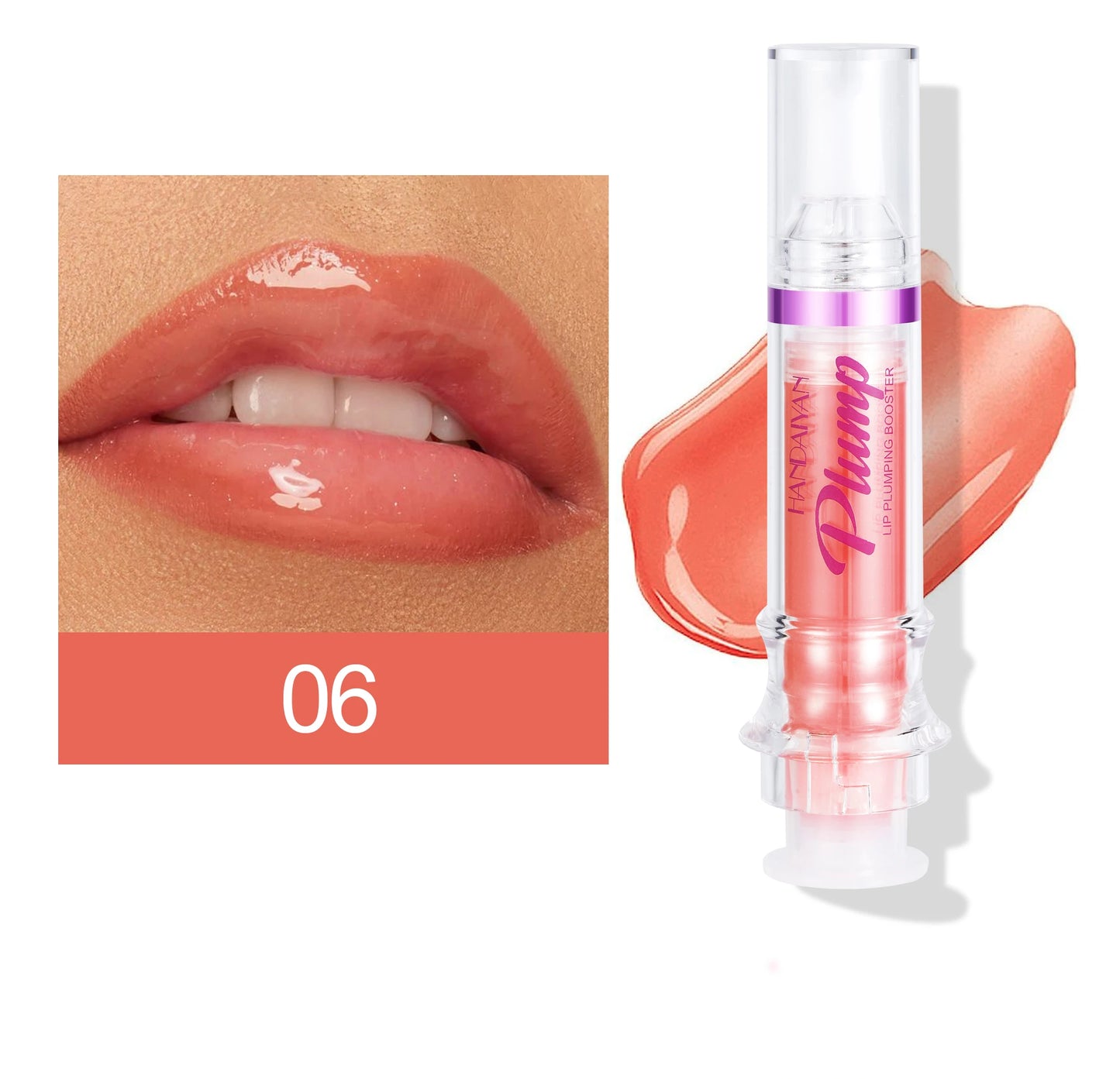 Natural Spicy Lip Plumping Booster Lip Plumping Oil,Ultra-Hydrating & Nourishing Plump and Pout Glossy Finish Fuller Lip Gloss