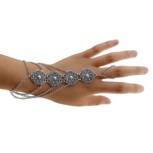 Bohemian Coin Charm Slave Bracelets