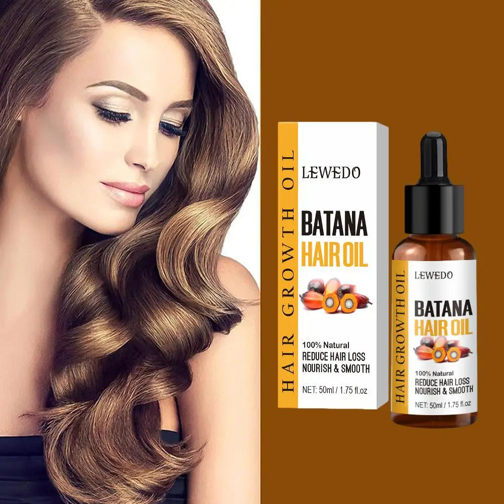 2PCs Natural Batana Oil For Hair Growth Pure Batana Oil Hair Shine Strengthen For Women Prevent Hair Loss Eliminates Split Ends