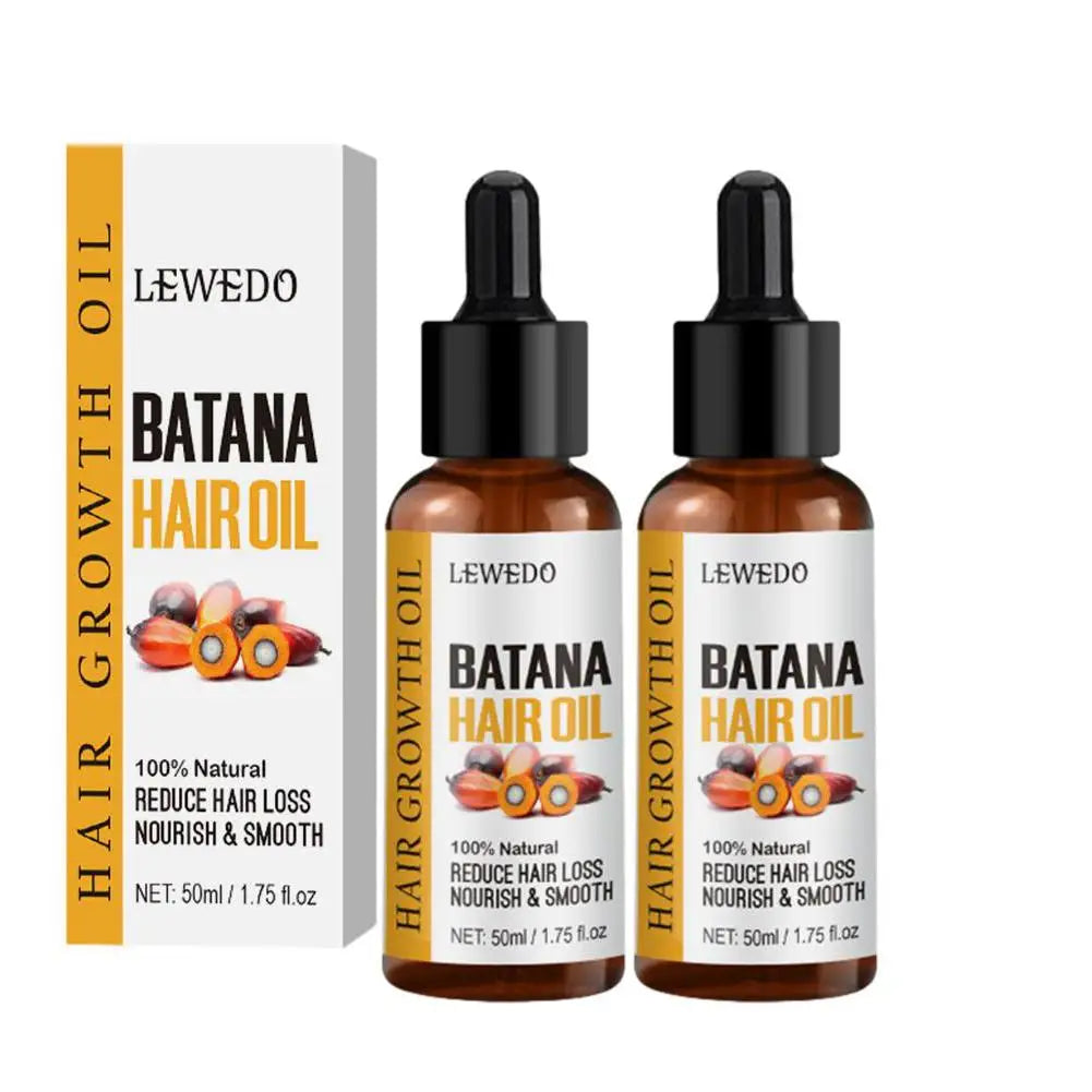 2PCs Natural Batana Oil For Hair Growth Pure Batana Oil Hair Shine Strengthen For Women Prevent Hair Loss Eliminates Split Ends