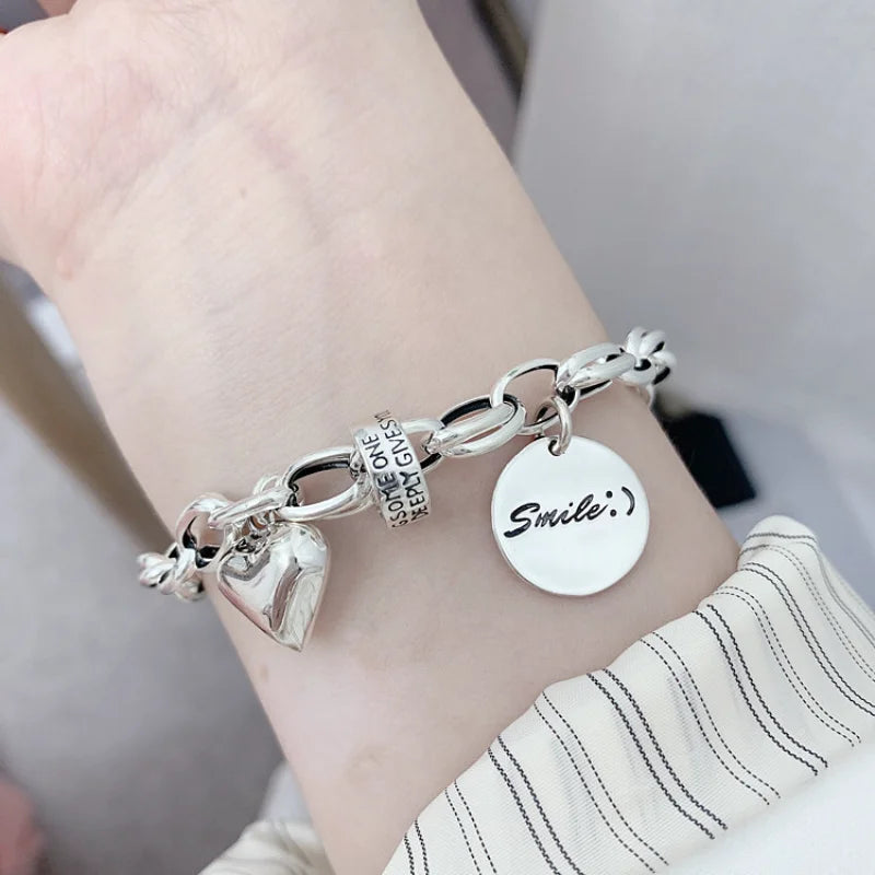 925 Sterling Silver Thai Silver Bracelet for Women