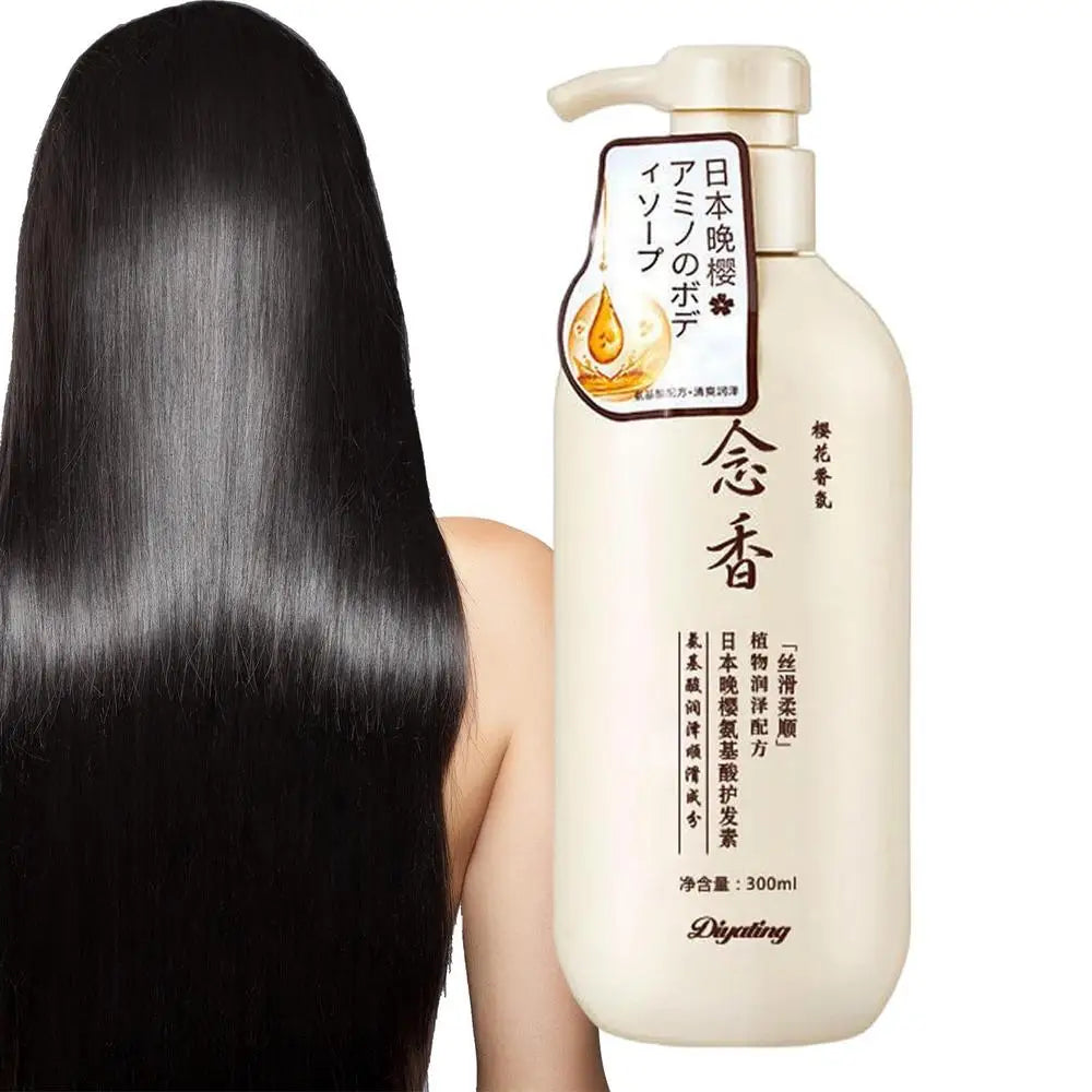300ml Sakura Japanese Shampoo Evening Sakura Amino Acid Hair Growth Shampoo Hair Growth Shampoo and Conditioner