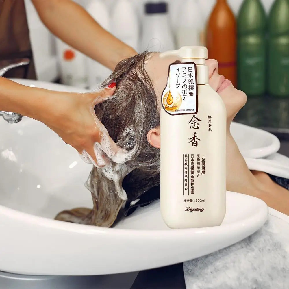 300ml Sakura Japanese Shampoo Evening Sakura Amino Acid Hair Growth Shampoo Hair Growth Shampoo and Conditioner