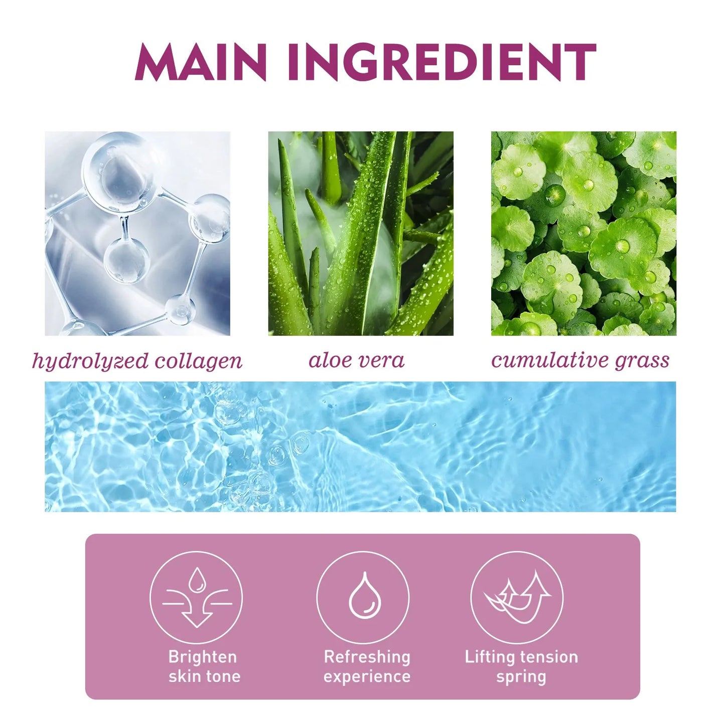 40g Hydrolyzed Collagen Neck Cream Face Lifting Firming Lightening Lines Care Lotion Moisturizer Neck Rejuvenation Cream