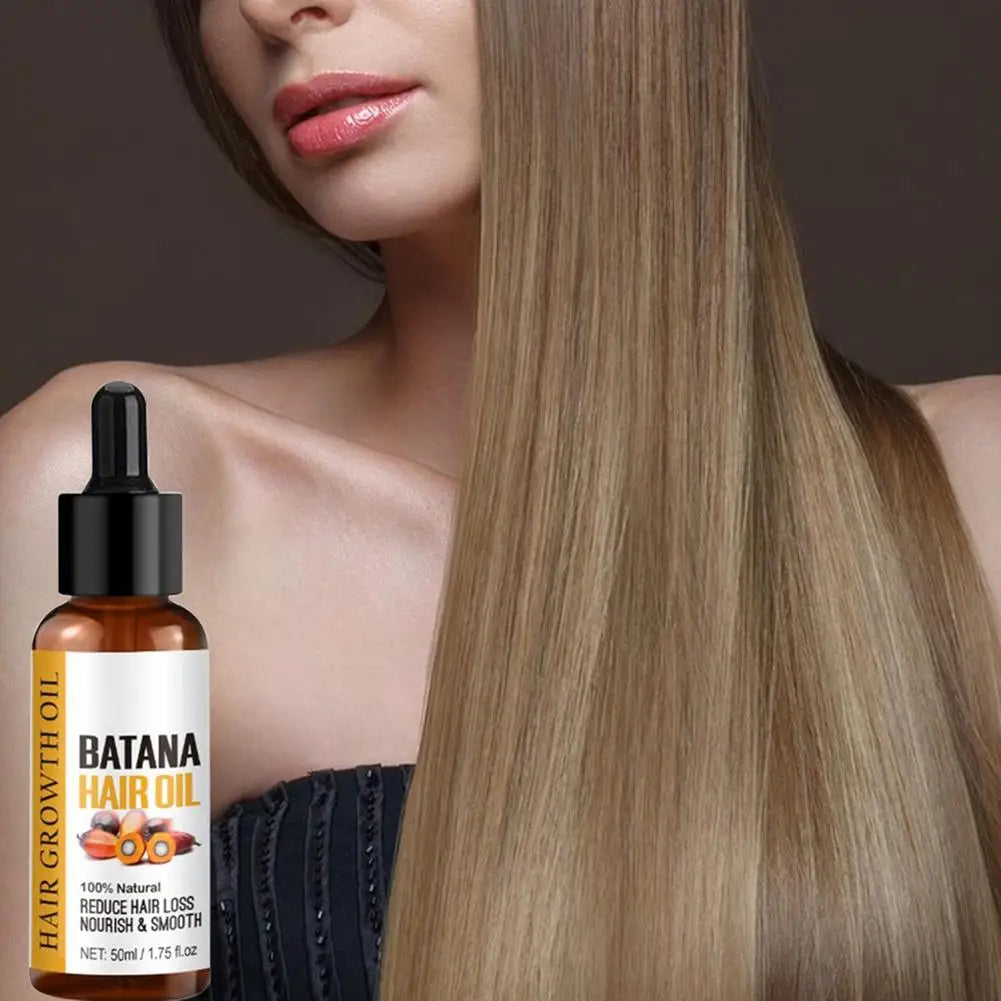 2PCs Natural Batana Oil For Hair Growth Pure Batana Oil Hair Shine Strengthen For Women Prevent Hair Loss Eliminates Split Ends