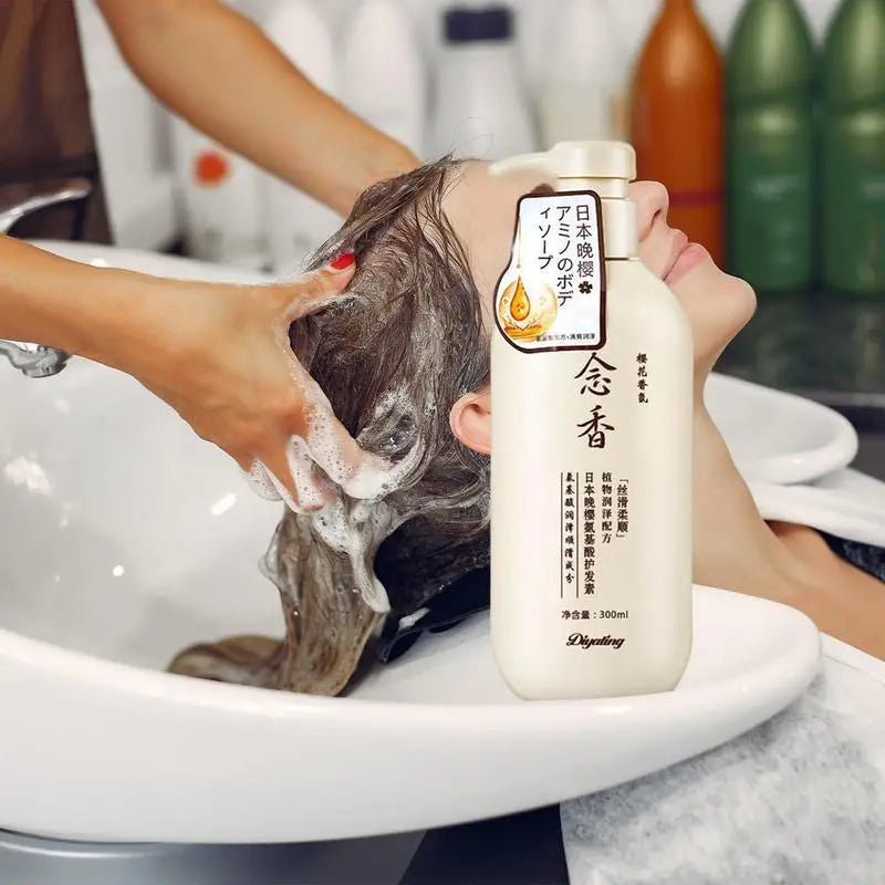 300ml Sakura Japanese Shampoo Evening Sakura Amino Acid Hair Growth Shampoo Hair Growth Shampoo and Conditioner