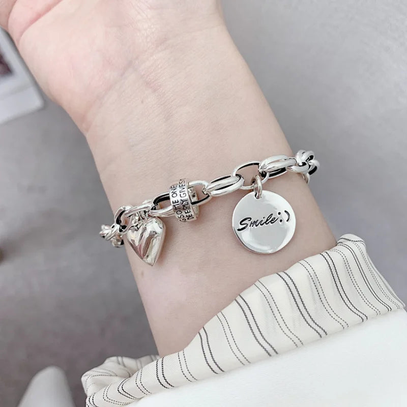 925 Sterling Silver Thai Silver Bracelet for Women
