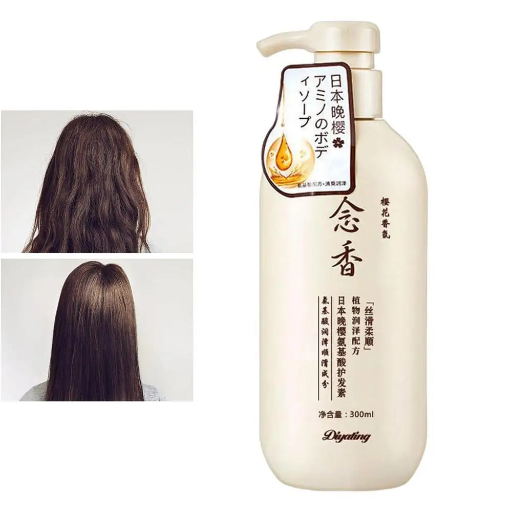 300ml Sakura Japanese Shampoo Evening Sakura Amino Acid Hair Growth Shampoo Hair Growth Shampoo and Conditioner