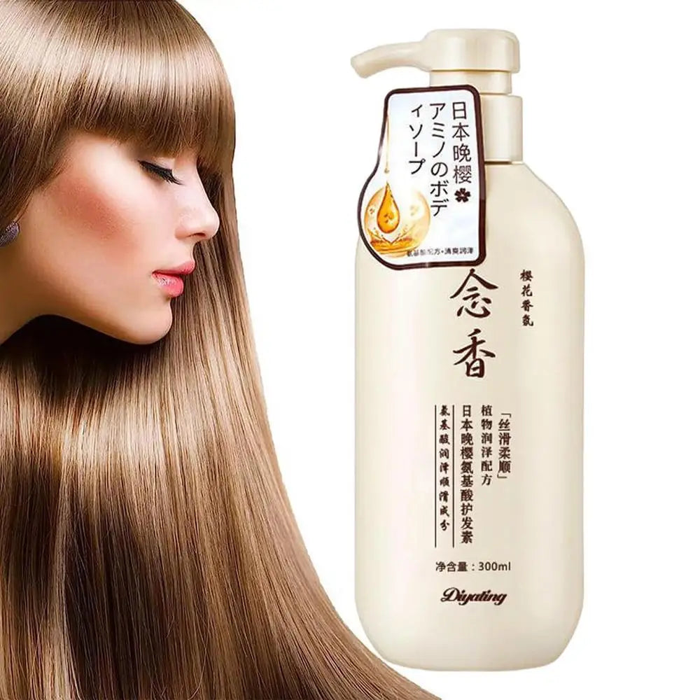300ml Sakura Japanese Shampoo Evening Sakura Amino Acid Hair Growth Shampoo Hair Growth Shampoo and Conditioner