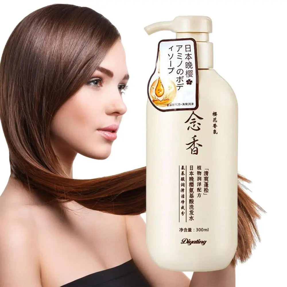 300ml Sakura Japanese Shampoo Evening Sakura Amino Acid Hair Growth Shampoo Hair Growth Shampoo and Conditioner