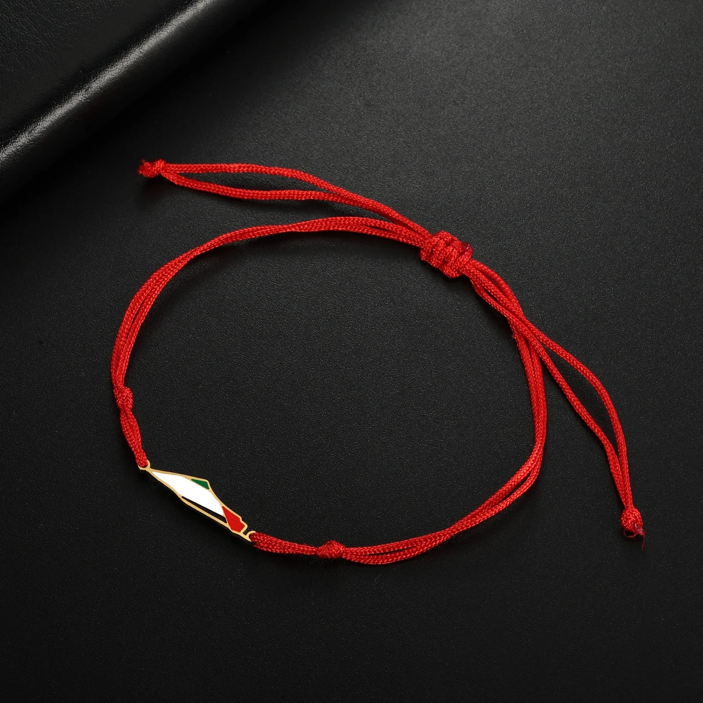 Enamel Palestine Map Charm Bracelets for Women Men Stainless Steel Gold Color Hand Bracelet Country Geography Jewelry Wholesale